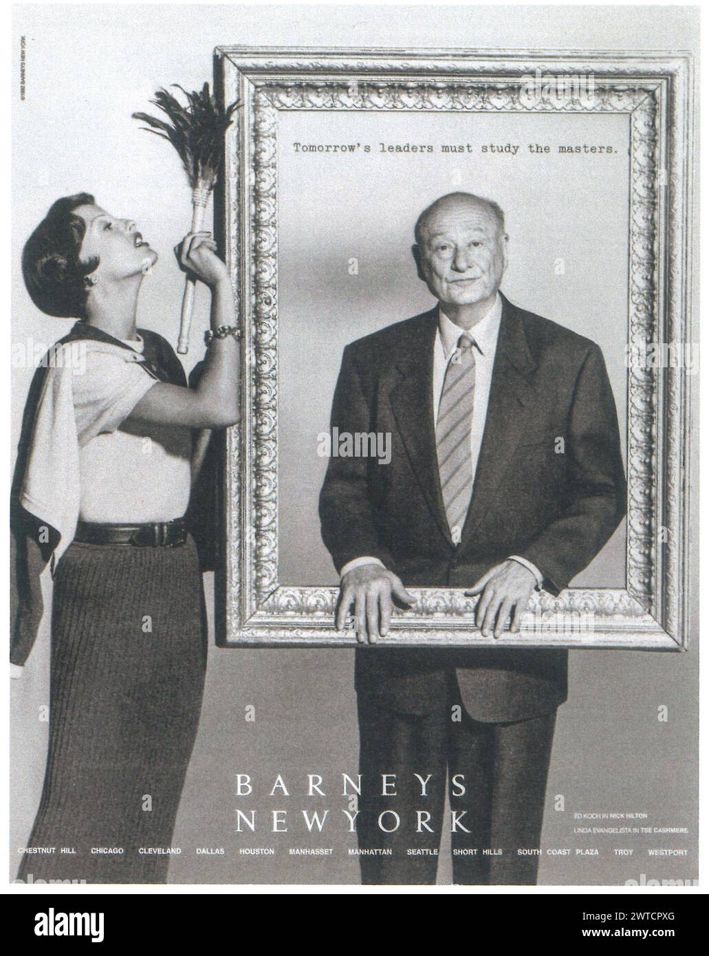 1992 Barneys New York Werbespot Stockfoto