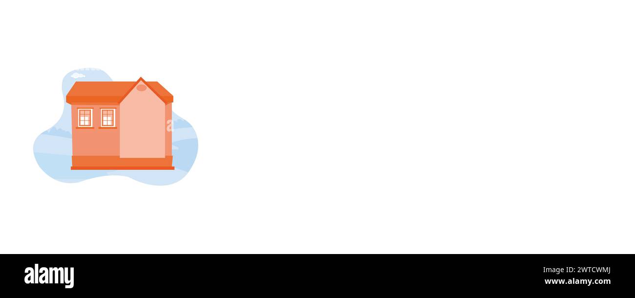 Personal für Hausrenovierung. Gruppe von Bauherren, Dachdeckern, Vorarbeitern, Haus. Renovierungs- und Reparaturkonzept. Moderne Illustration des flachen Vektors festlegen Stock Vektor