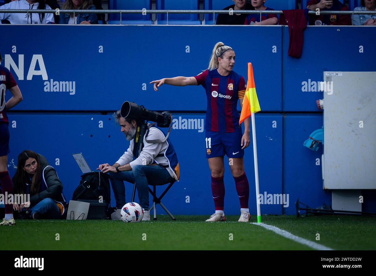 Barcelona, Spanien. März 2024. Alexia Putellas (FC Barcelona FEM) während eines Primera Federacion FUTFEM-Spiels zwischen dem FC Barcelona FEM und Costa Adeje Teneriffa bei Estadi Johan Cruyff in Sant Joan Despi, Barcelona, Spanien am 17. März 2024. (Foto/Felipe Mondino) Credit: Unabhängige Fotoagentur/Alamy Live News Stockfoto