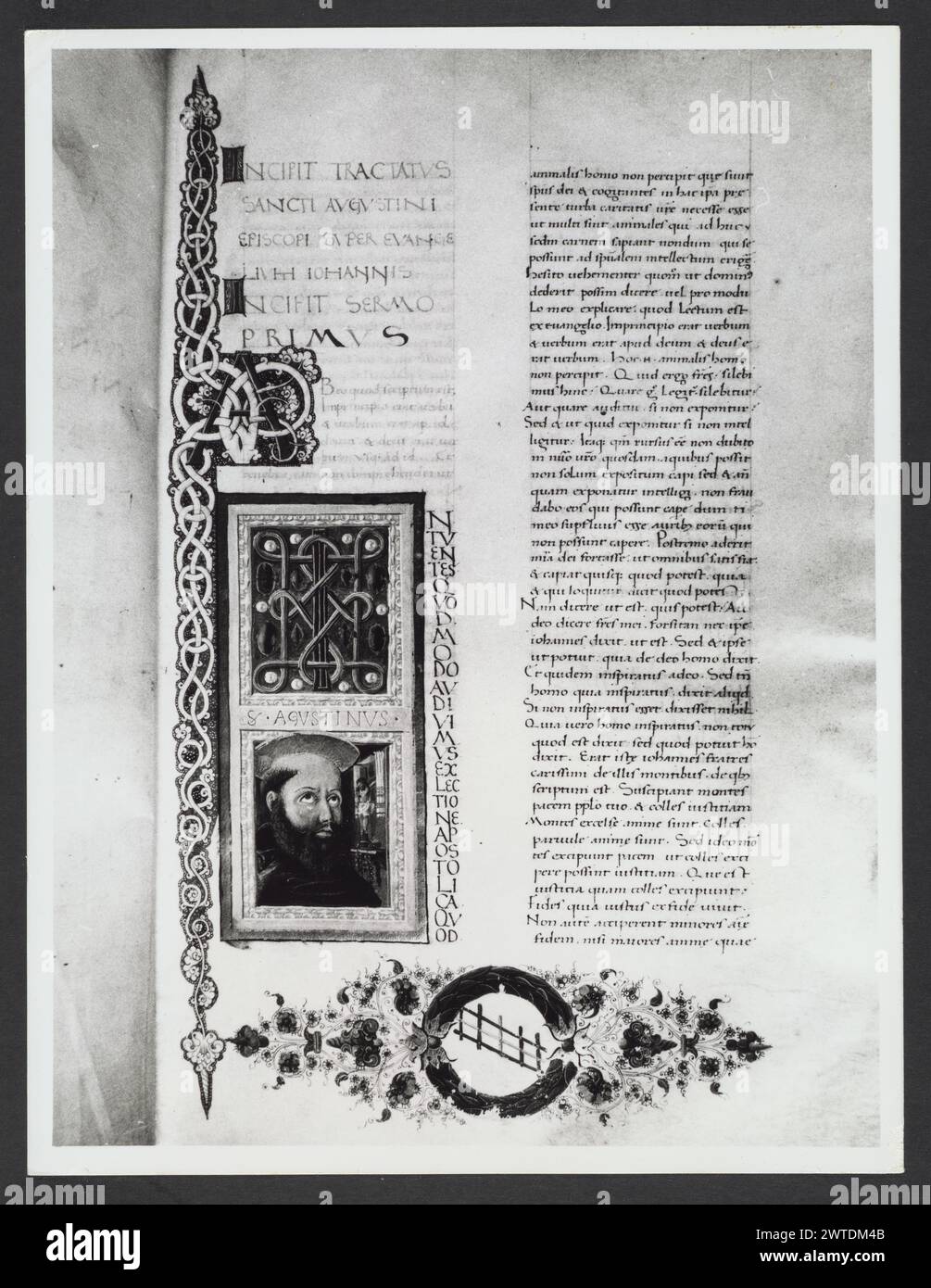 Emilia-Romagna Forli Cesena Biblioteca Comunale54. Hutzel, Max. 1960-1990 .. Mittelalter: Manuskripte: 1) Laurentius Rusius: 'De cura equorum' (15. Jahrhundert) BCM S.XXVI.2 2) Paolo Veneto: 'Geschichte der Ursprünge der Welt durch Heinrich VII.' (14. Jahrhundert) BCM S.XI.5 3) S. Isidorus: Etymologien (Ende des 8. bis Anfang des 9. Jahrhunderts) BCM S.XXI.5 4) Evangeliumsbuch (Evangeliario), Griechisch (10. Jahrhundert) BCM D.XXVII.4 5) Pentateuch, Propheten und Hagiographien, Hebräisch (1348) BCM S.XXIX.1 6) Somnium Scipionis, Sonstiges. (14.-15. Jahrhundert) BCM S.XII.6 7) Boethius: "De Consolatione Philosophie" (14. Jahrhundert) v. Chr Stockfoto