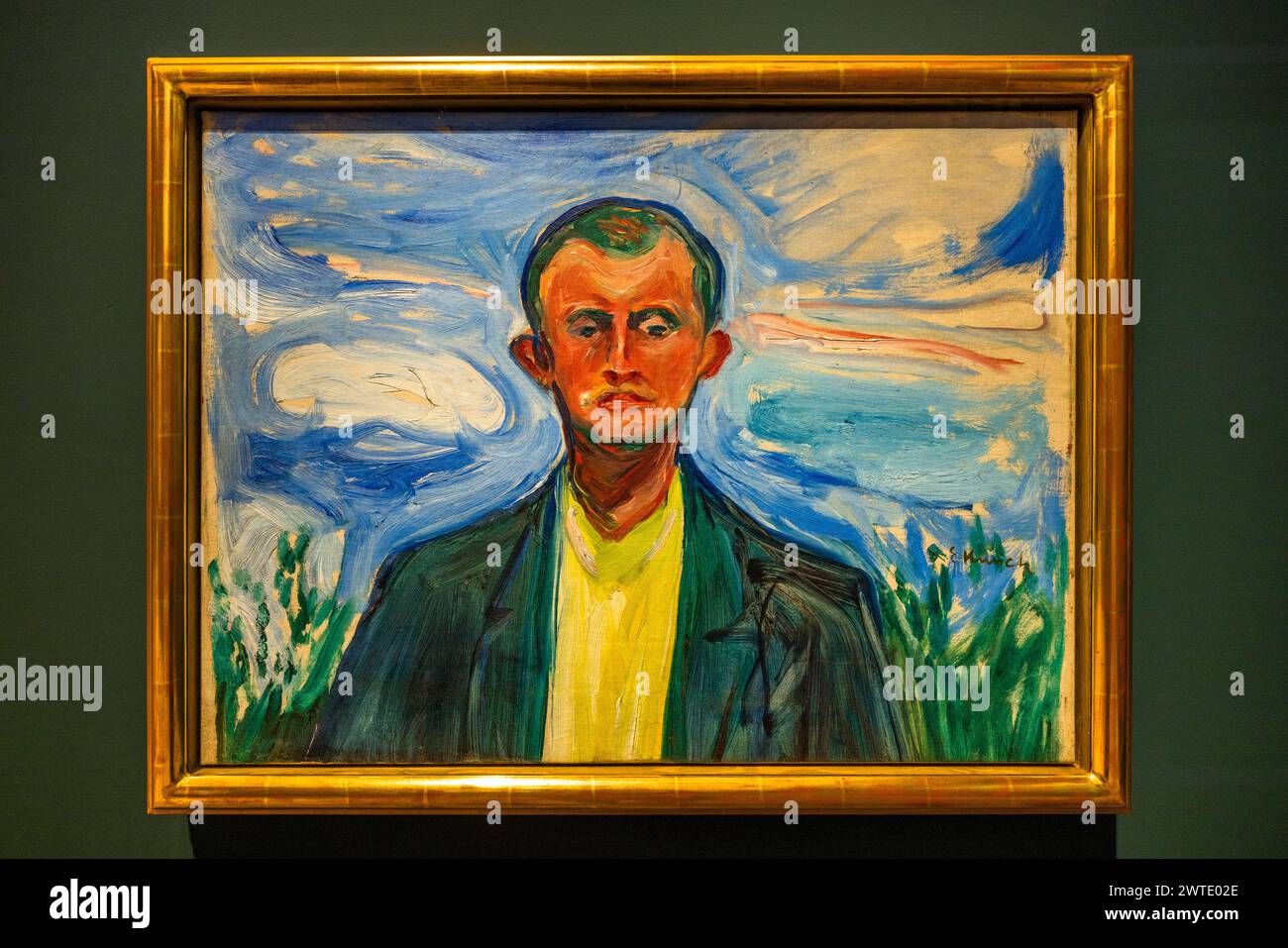 Edvard Munch Ausstellung im Museum Barberini. Potsdam, Brandenburg, Brandenburg, Deutschland Stockfoto