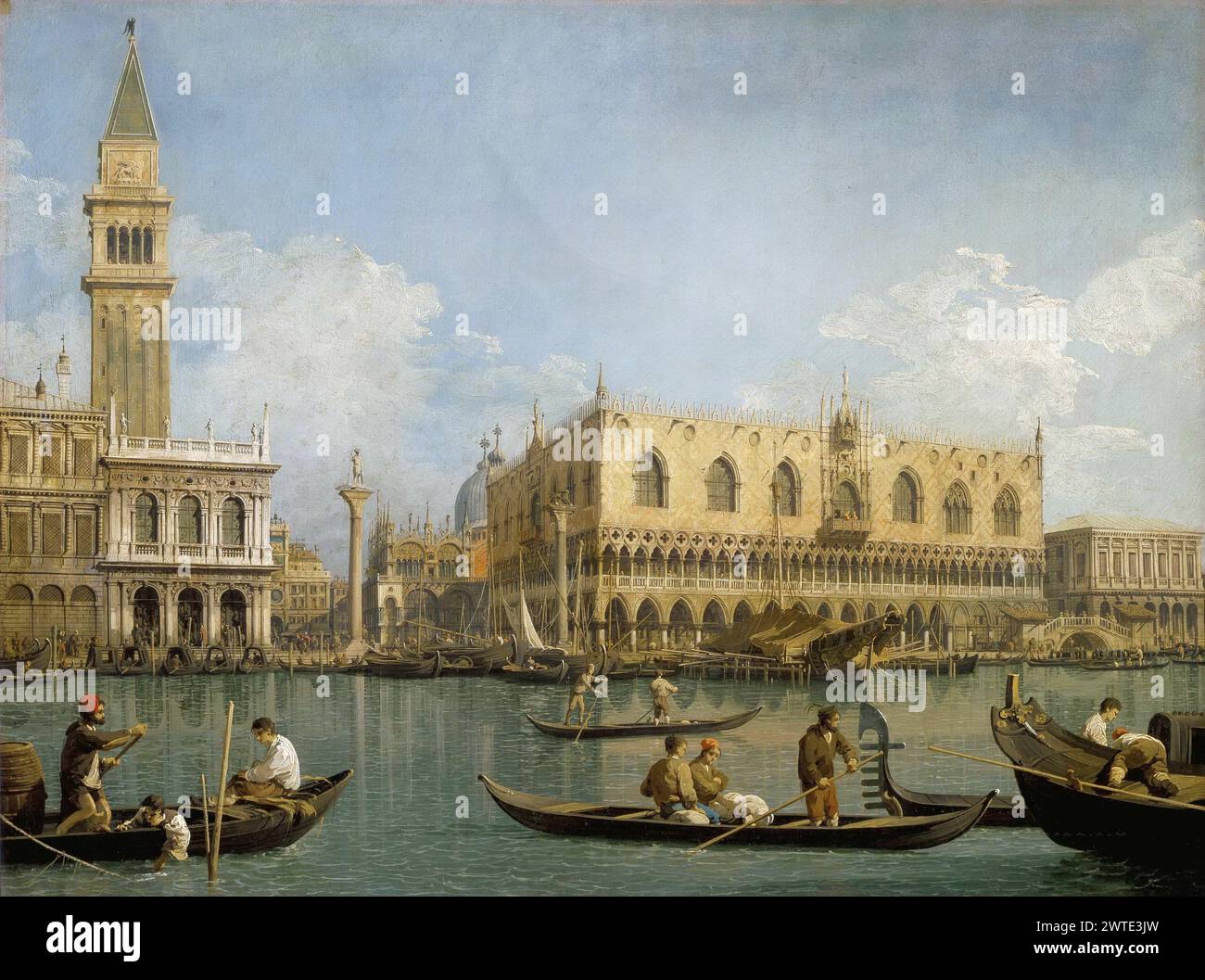 Canaletto – Blick auf den Bacino di San Marco Stockfoto