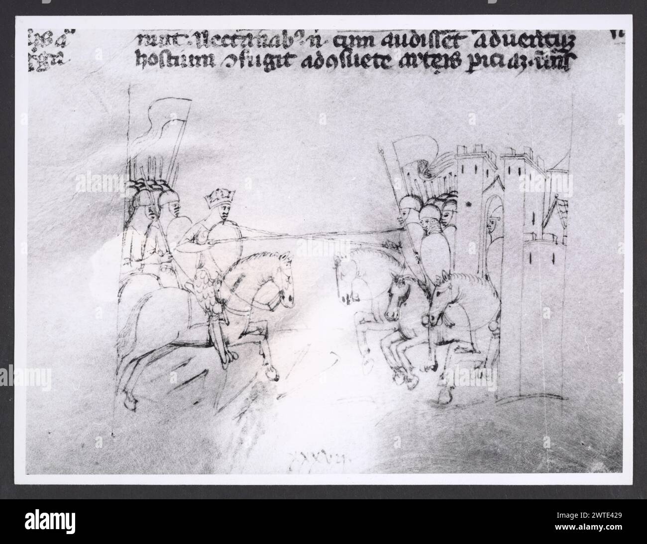 Emilia-Romagna Forli Cesena Biblioteca Comunale06. Hutzel, Max. 1960-1990 .. Mittelalter: Manuskripte: 1) Laurentius Rusius: 'De cura equorum' (15. Jahrhundert) BCM S.XXVI.2 2) Paolo Veneto: 'Geschichte der Ursprünge der Welt durch Heinrich VII.' (14. Jahrhundert) BCM S.XI.5 3) S. Isidorus: Etymologien (Ende des 8. bis Anfang des 9. Jahrhunderts) BCM S.XXI.5 4) Evangeliumsbuch (Evangeliario), Griechisch (10. Jahrhundert) BCM D.XXVII.4 5) Pentateuch, Propheten und Hagiographien, Hebräisch (1348) BCM S.XXIX.1 6) Somnium Scipionis, Sonstiges. (14.-15. Jahrhundert) BCM S.XII.6 7) Boethius: "De Consolatione Philosophie" (14. Jahrhundert) v. Chr Stockfoto