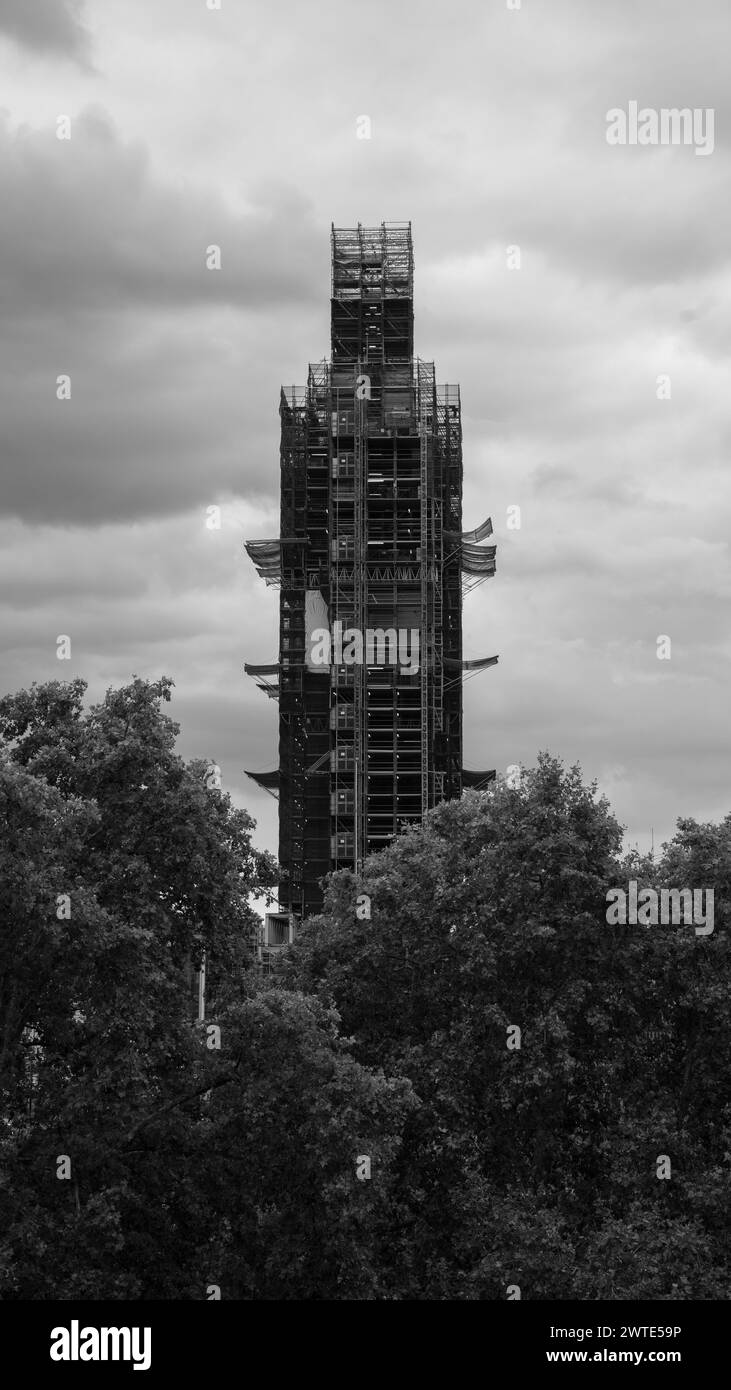 Renovierung von Big Ben in London Stockfoto