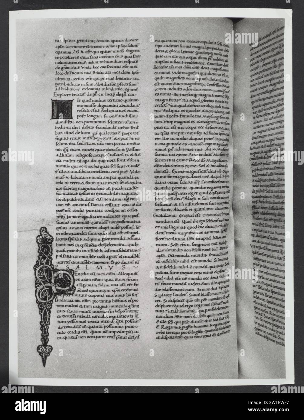 Emilia-Romagna Forli Cesena Biblioteca Comunale52. Hutzel, Max. 1960-1990 .. Mittelalter: Manuskripte: 1) Laurentius Rusius: 'De cura equorum' (15. Jahrhundert) BCM S.XXVI.2 2) Paolo Veneto: 'Geschichte der Ursprünge der Welt durch Heinrich VII.' (14. Jahrhundert) BCM S.XI.5 3) S. Isidorus: Etymologien (Ende des 8. bis Anfang des 9. Jahrhunderts) BCM S.XXI.5 4) Evangeliumsbuch (Evangeliario), Griechisch (10. Jahrhundert) BCM D.XXVII.4 5) Pentateuch, Propheten und Hagiographien, Hebräisch (1348) BCM S.XXIX.1 6) Somnium Scipionis, Sonstiges. (14.-15. Jahrhundert) BCM S.XII.6 7) Boethius: "De Consolatione Philosophie" (14. Jahrhundert) v. Chr Stockfoto