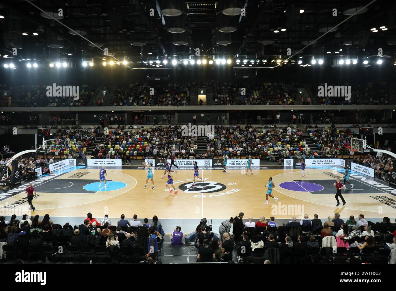 London, Großbritannien. März 2024. The Court of the BBL All Star Games 2024 in der Copper Box Arena, London, Vereinigtes Königreich am 17. März 2024. Foto von Joshua Smith. Nur redaktionelle Verwendung, Lizenz für kommerzielle Nutzung erforderlich. Keine Verwendung bei Wetten, Spielen oder Publikationen eines einzelnen Clubs/einer Liga/eines Spielers. Quelle: UK Sports Pics Ltd/Alamy Live News Stockfoto