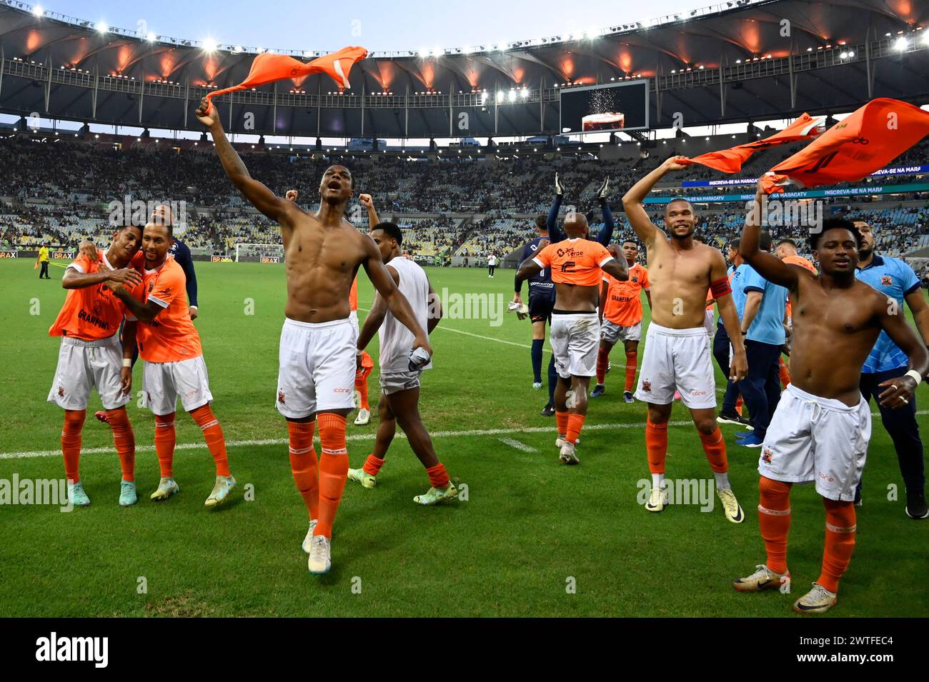 Rio de Janeiro-Brasilien 17. März 2024, Rio de Janeiro City Championship, Nova Iguco und Vasco im Stadion theMaracanã Stockfoto