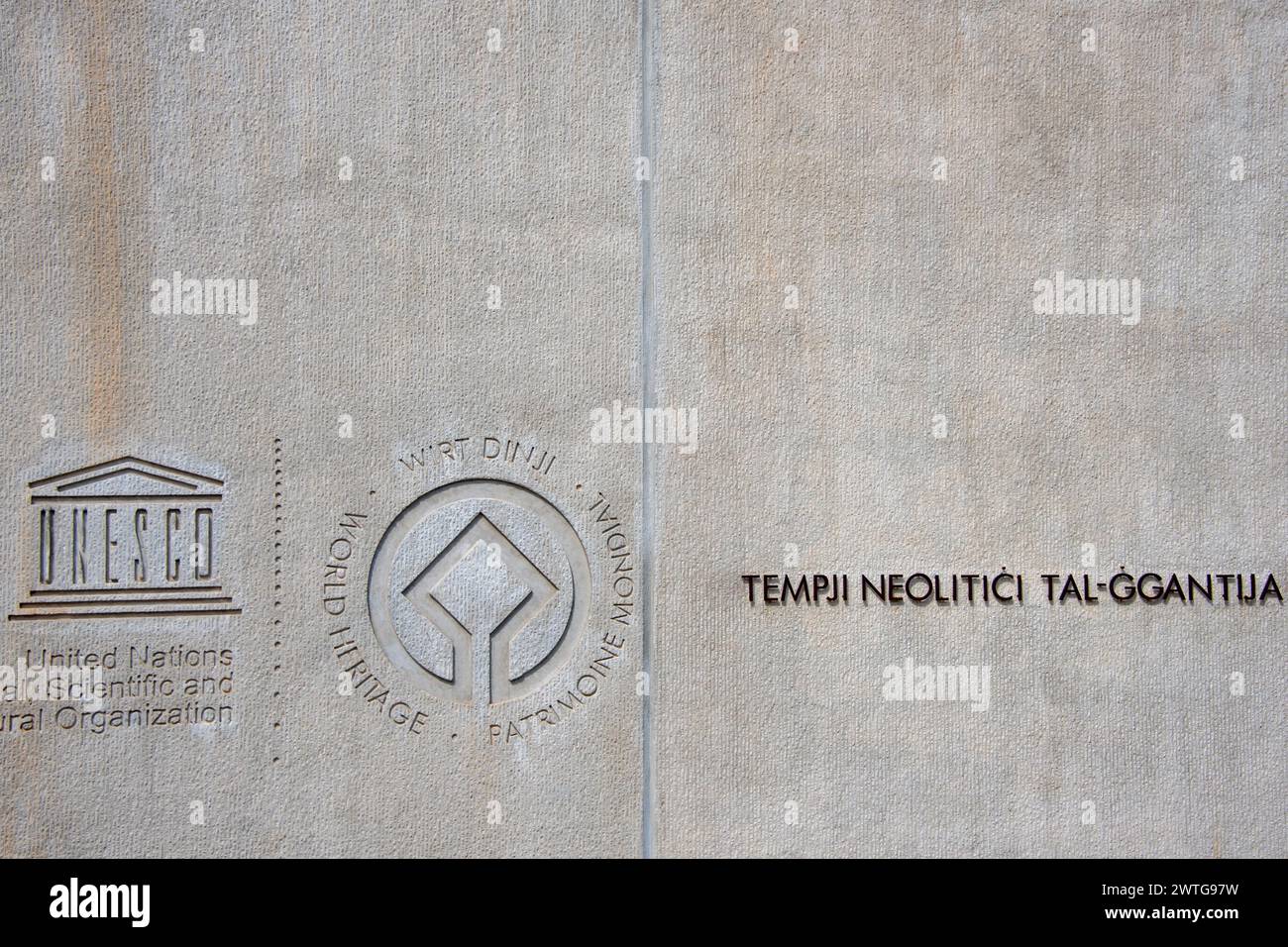 Ggantija Tempel - Gozo - Malta Stockfoto