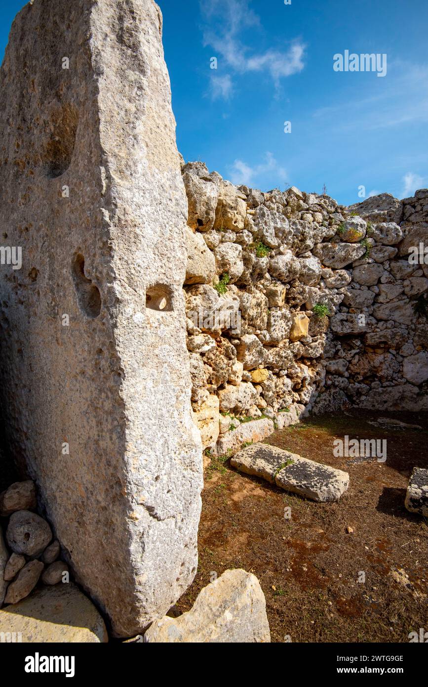 Ggantija Tempel - Gozo - Malta Stockfoto