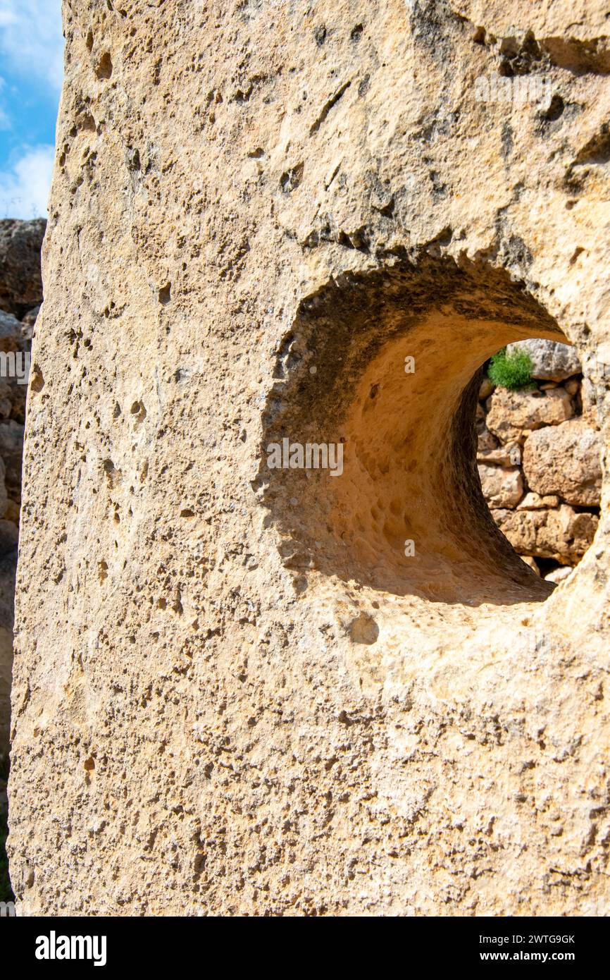 Ggantija Tempel - Gozo - Malta Stockfoto