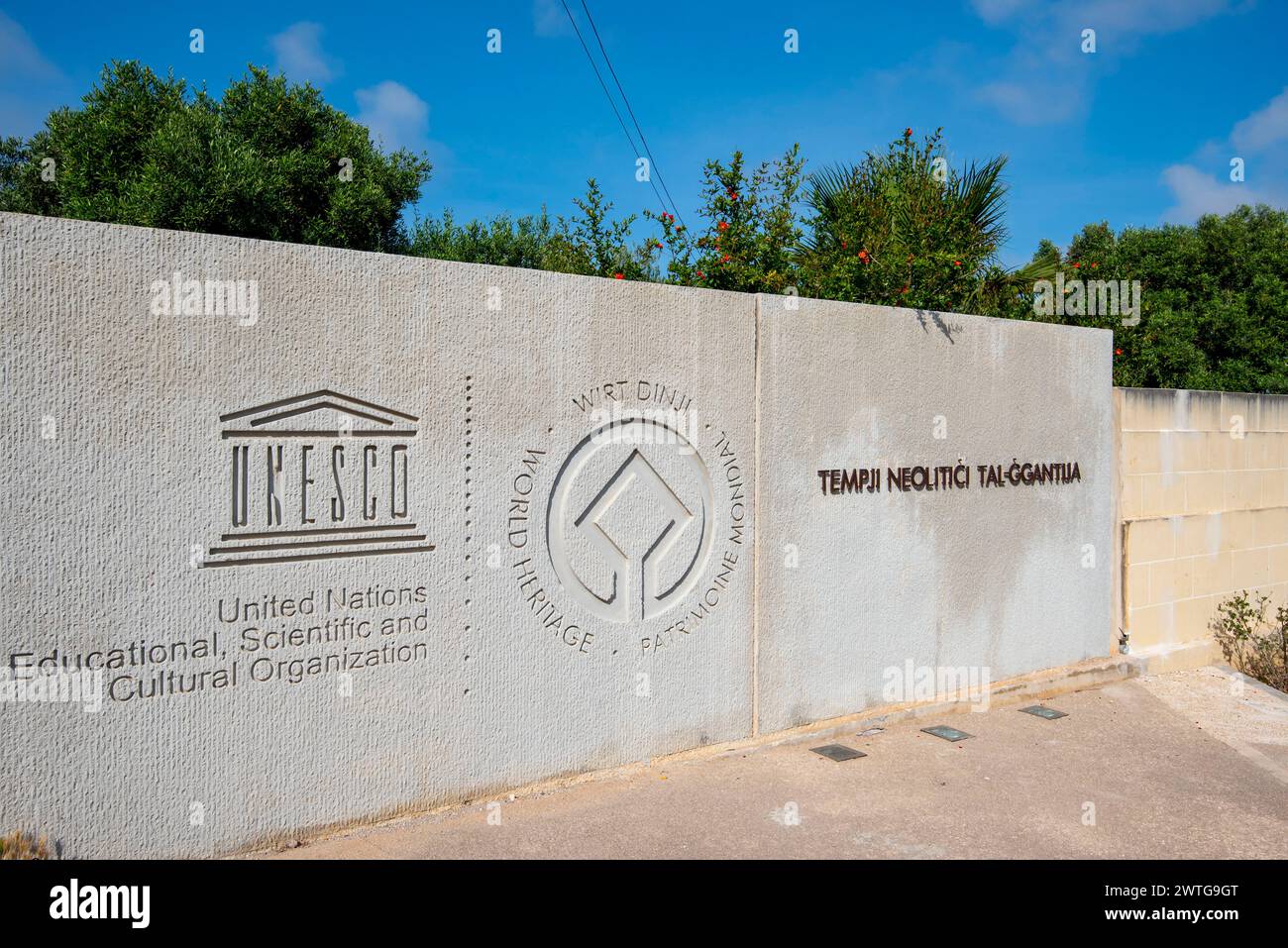 Ggantija Tempel - Gozo - Malta Stockfoto