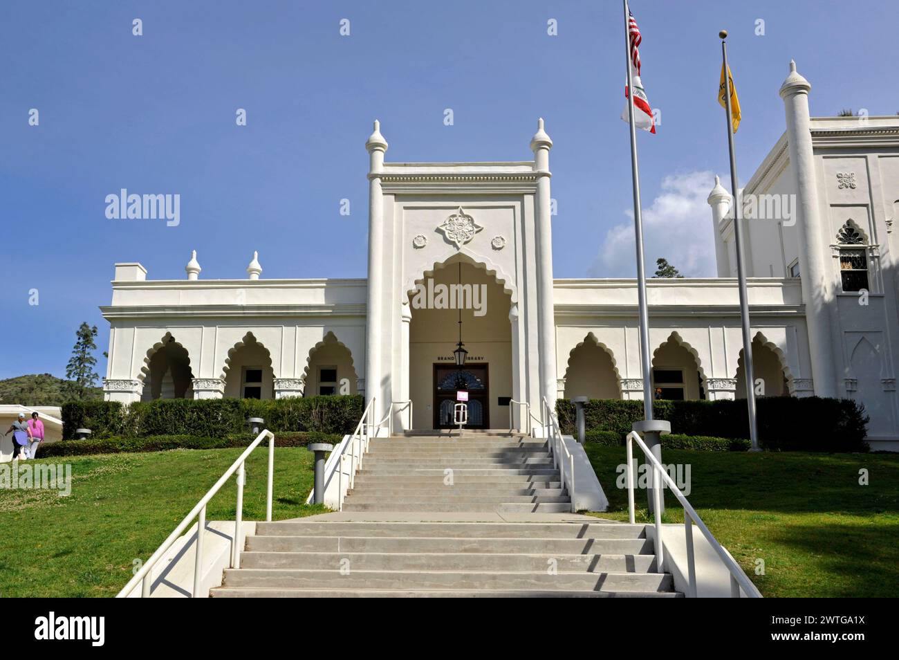Brand Library, Art Deco, historisch, Architektur, Gebäude, Bibliothek, Kunst, Museum, Glendale, Los Angeles, Kalifornien, USA, Stockfoto