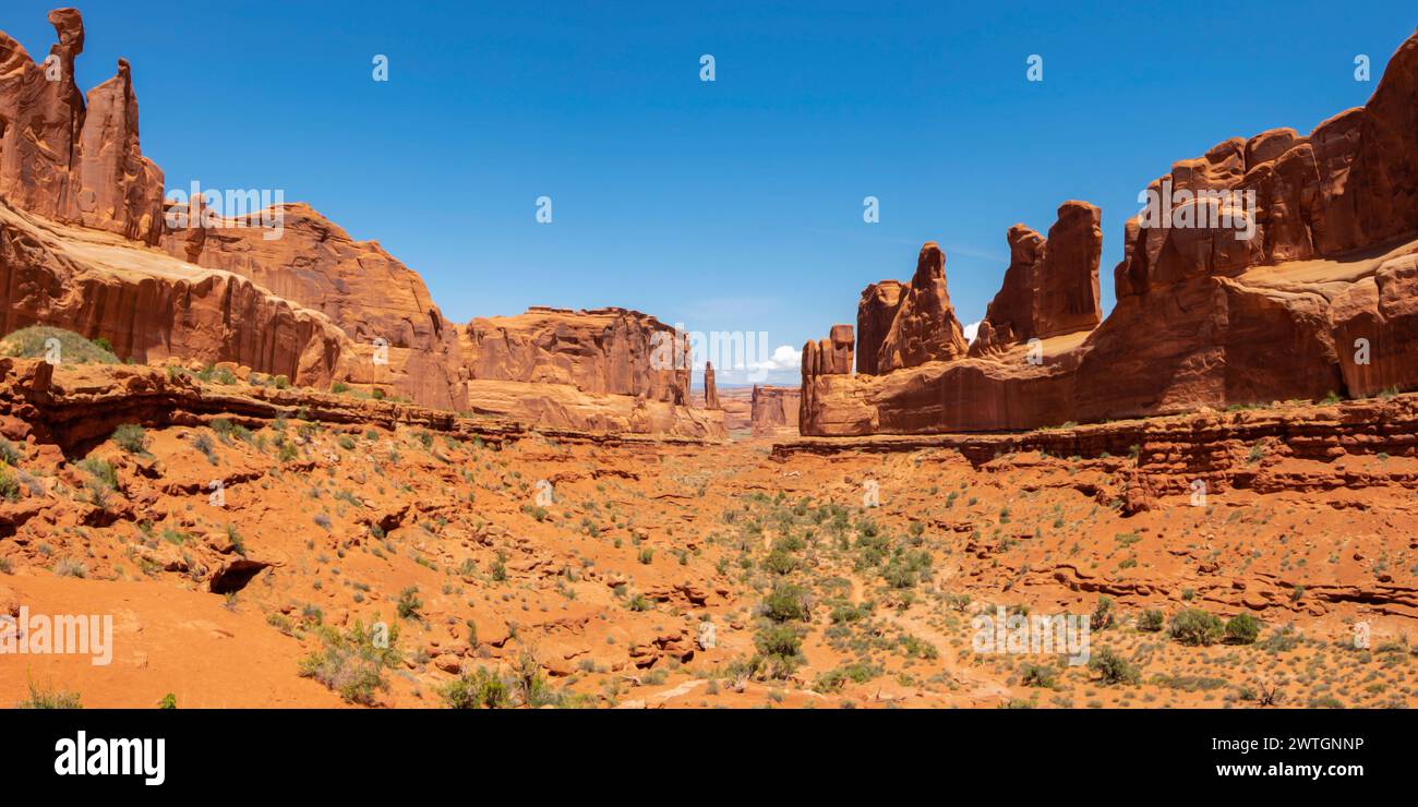 Park Avenue im Arches National Park Utah, USA Stockfoto