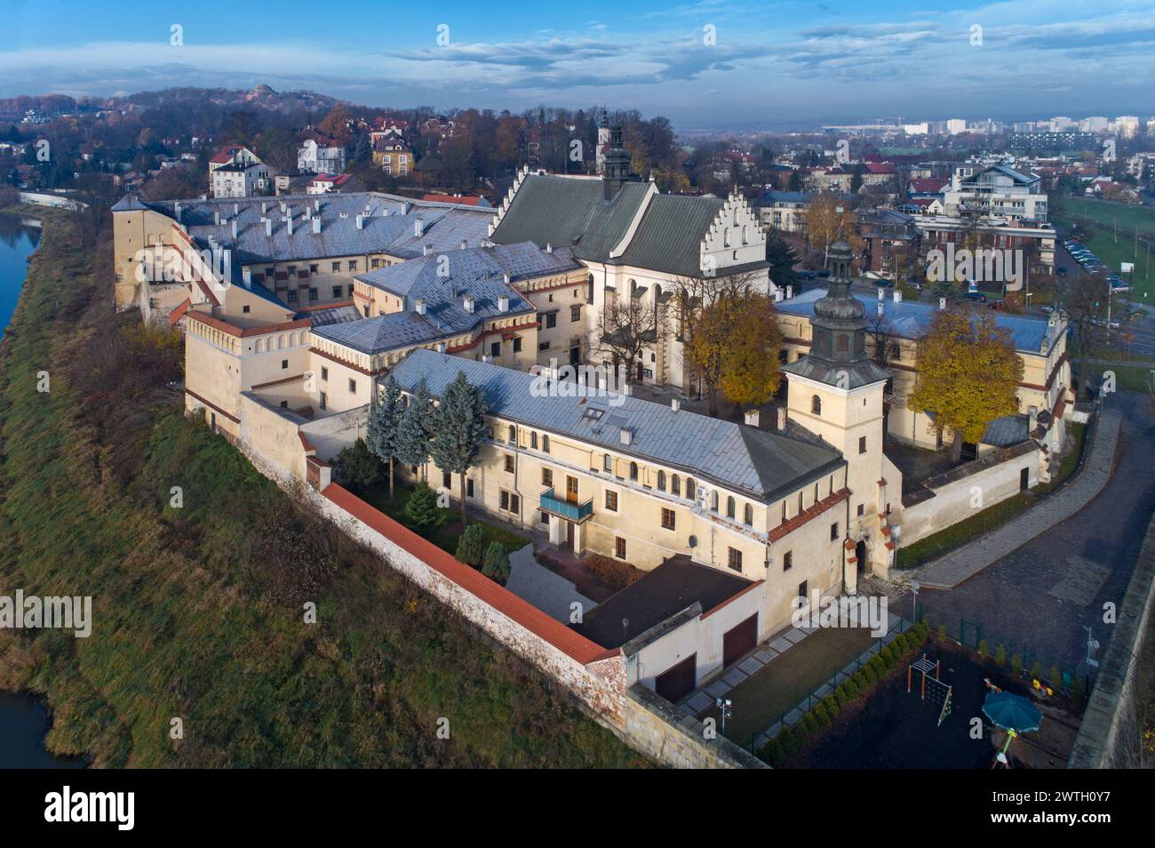 Norbertinerkloster, Kirche St. Augustinus und Johannes der Täufer, Krakau, Polen Stockfoto