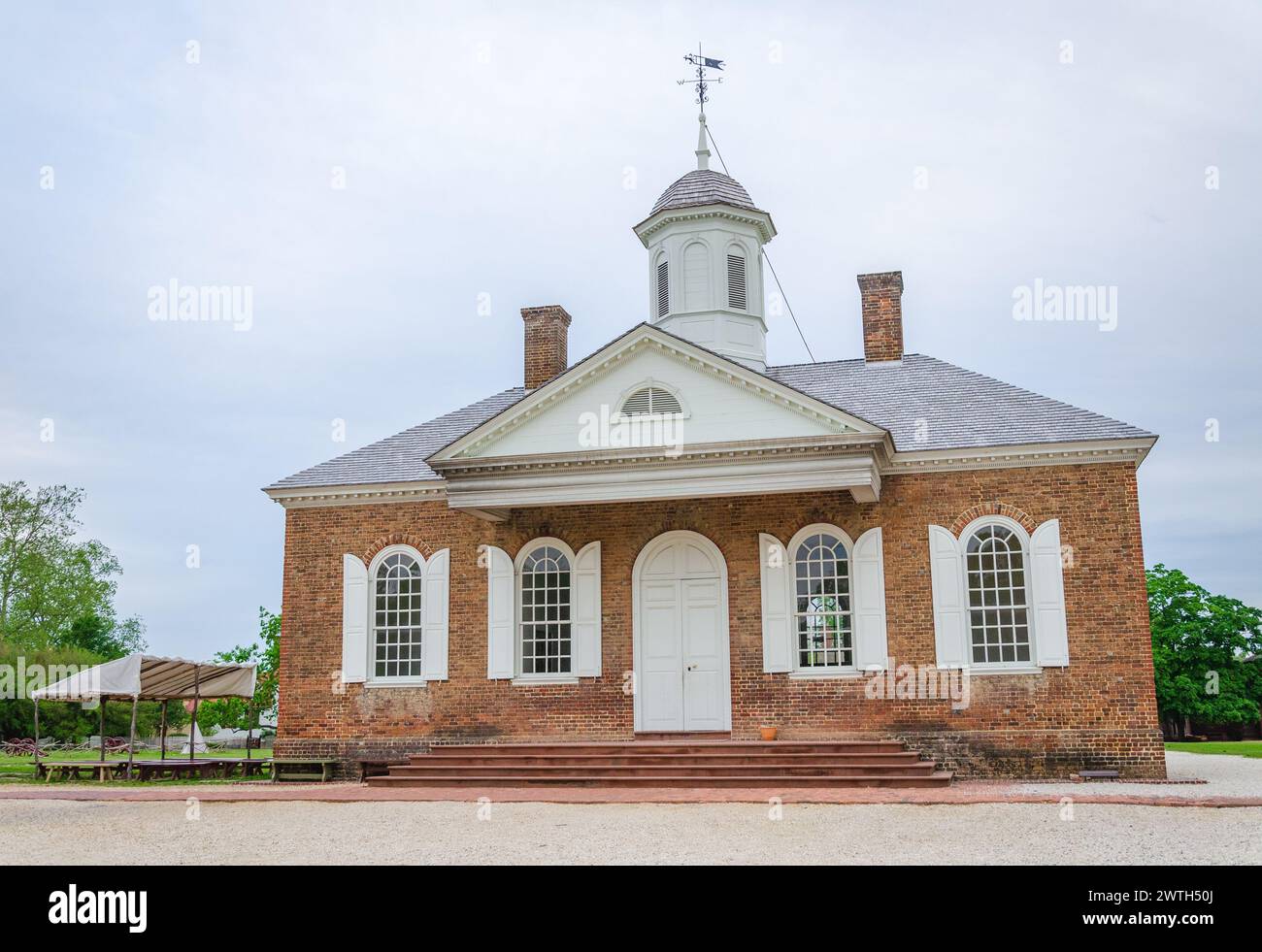 Das historische Dreieck Williamsburg in Virginia, USA Stockfoto