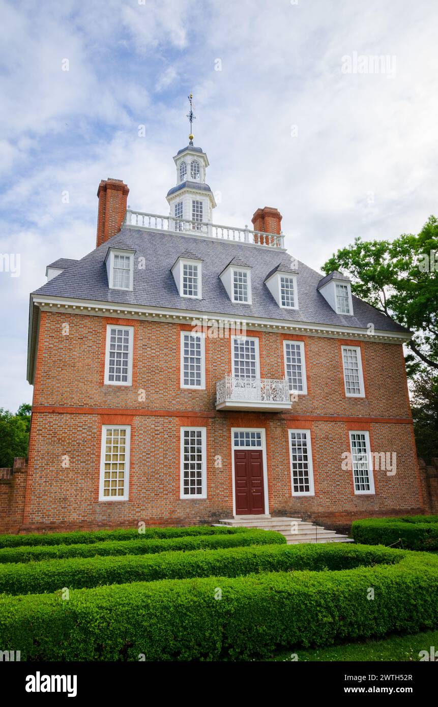 Das historische Dreieck Williamsburg in Virginia, USA Stockfoto