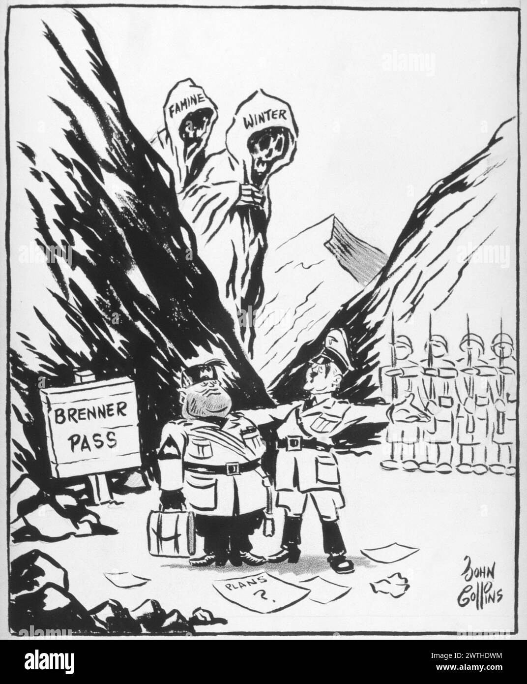 Coming' Round the Mountain. John Collins (1917-2007) Stockfoto