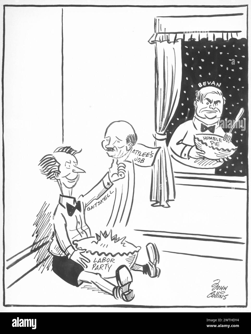 Cartoon - Little Jack Horner. John Collins (1917-2007) Stockfoto