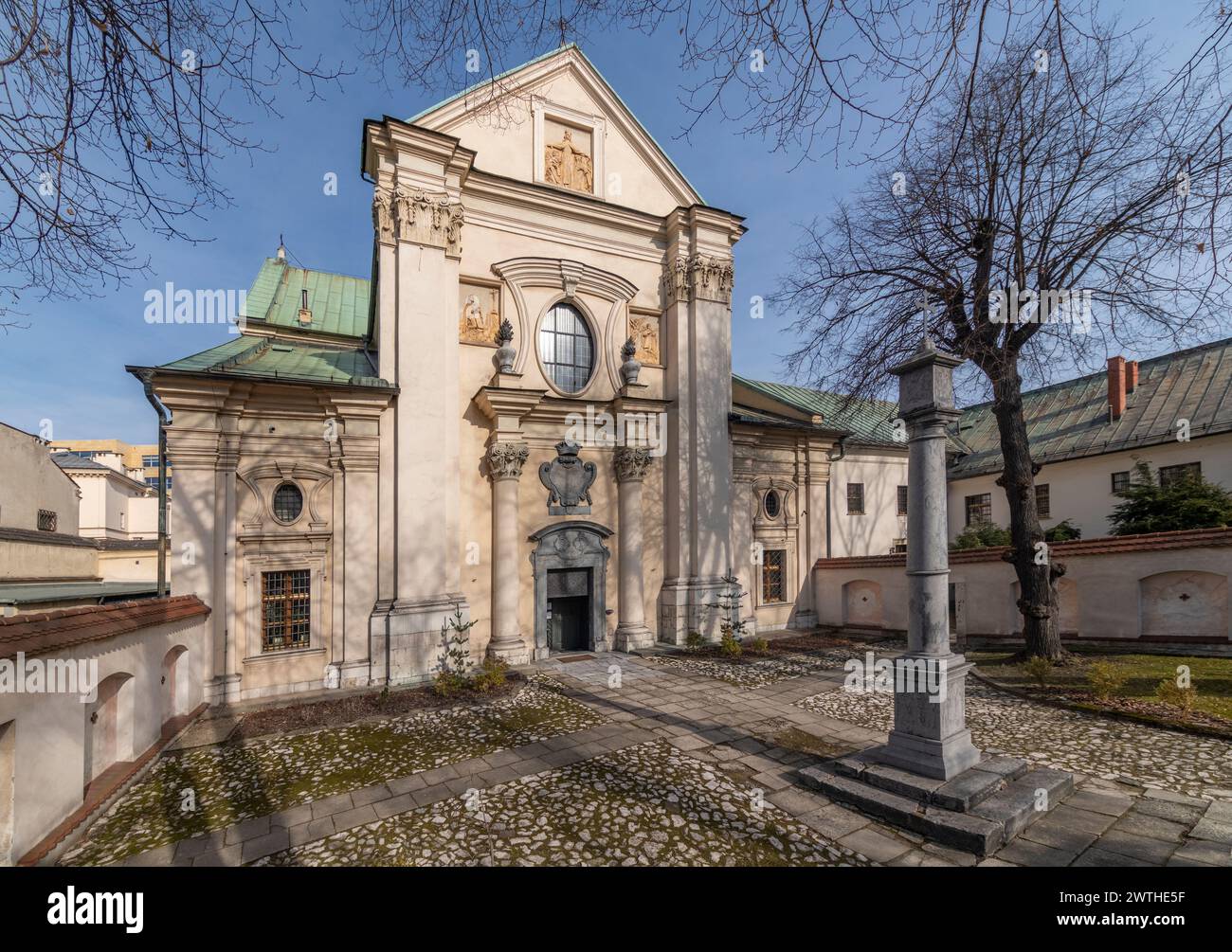 Kirche St. Teresa von Jesus und St. Johannes vom Kreuz, Krakau, Polen Stockfoto