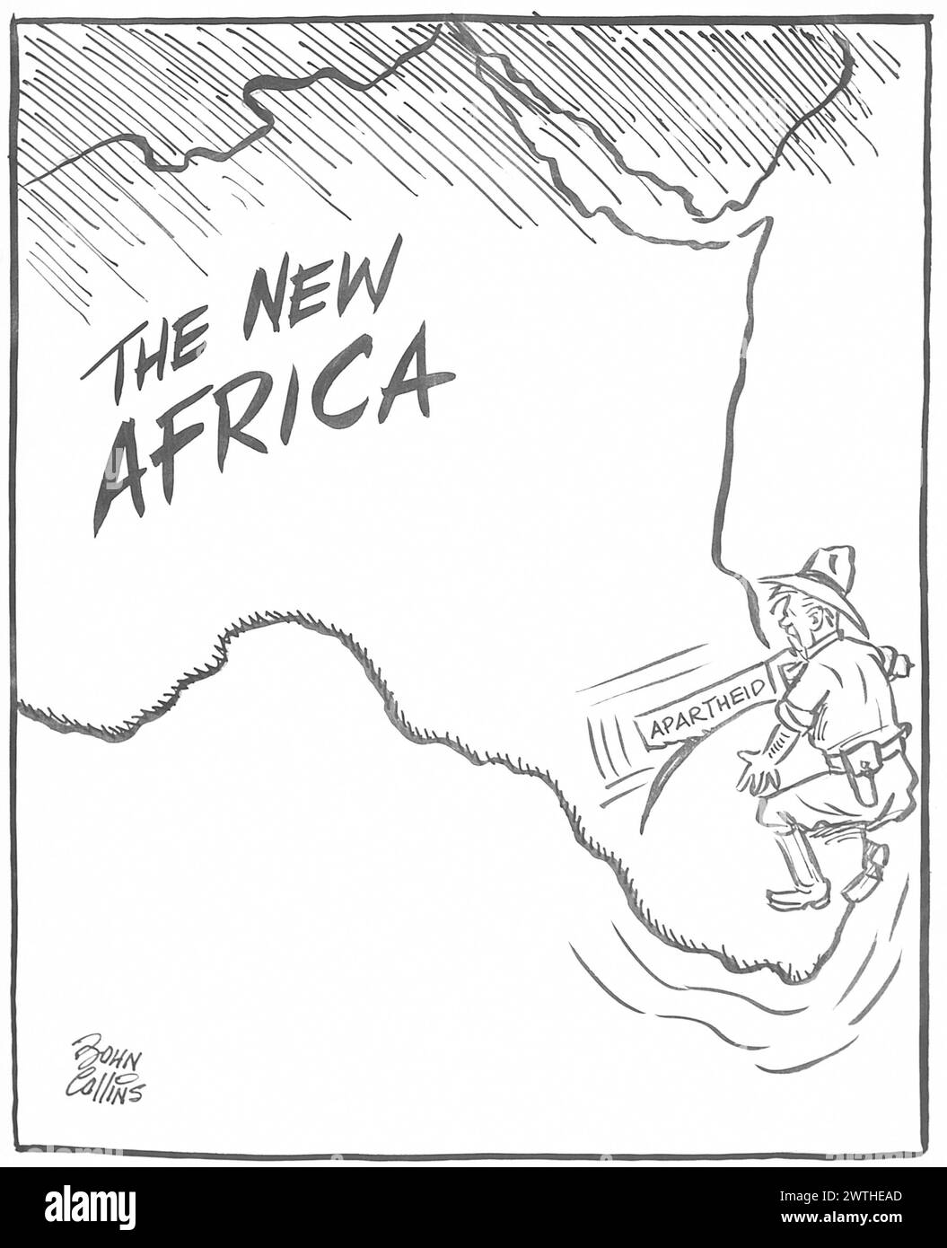 Cartoon - Out on a Limmb John Collins (1917-2007) Stockfoto