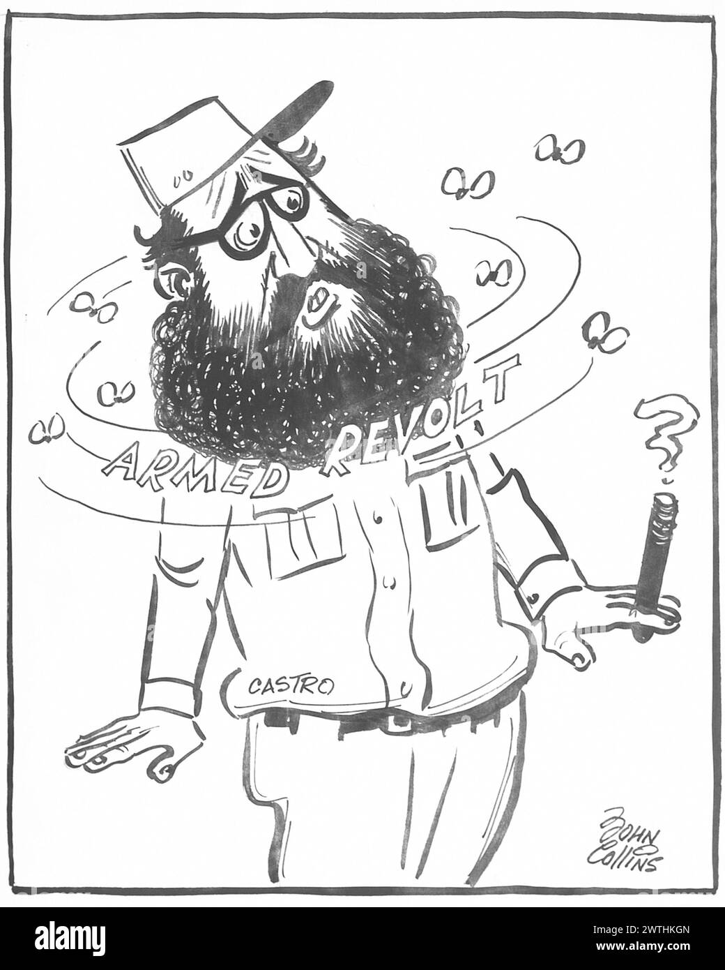 Zeichentrick - "Motten!". John Collins (1917-2007) Stockfoto