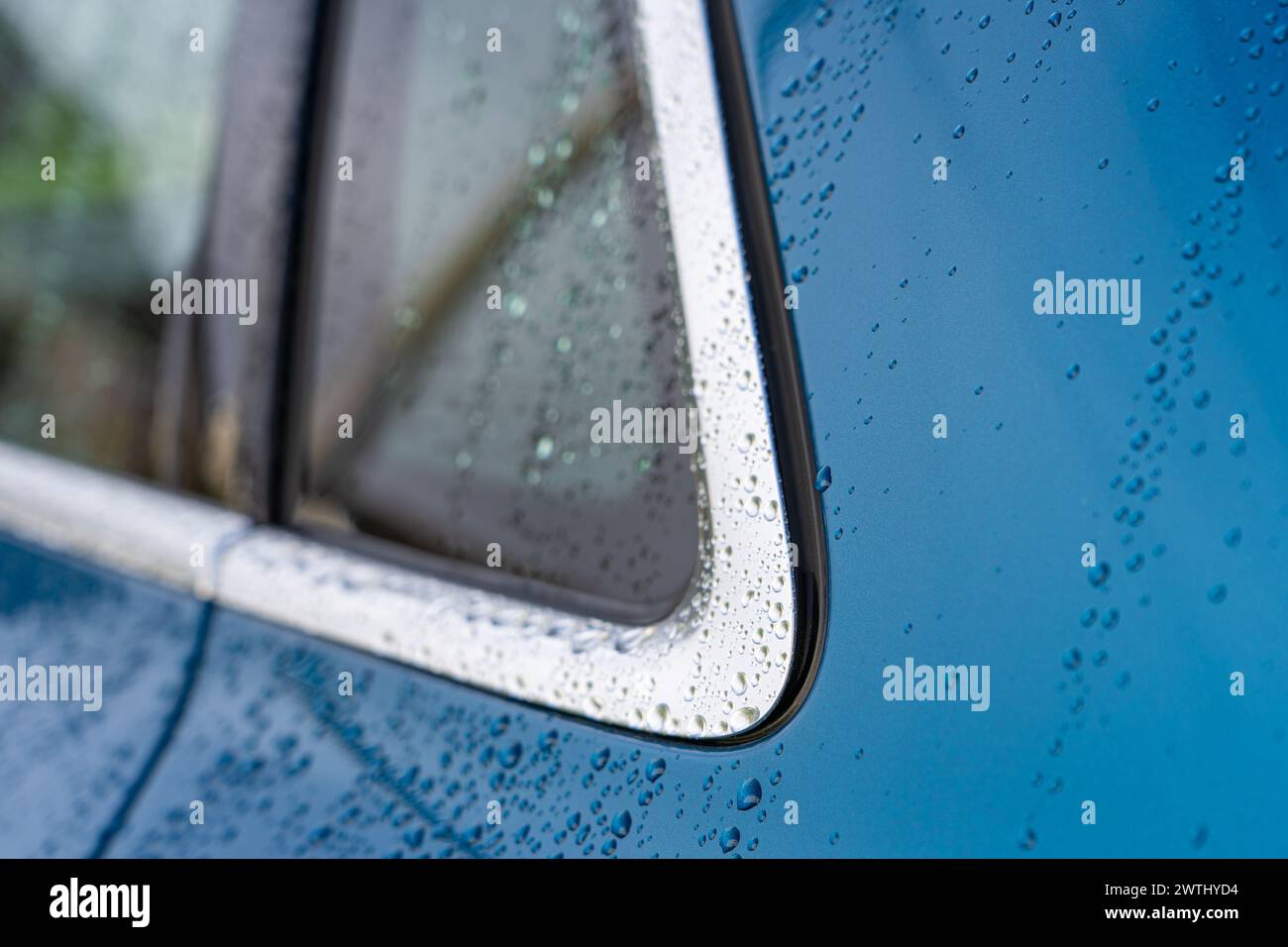 Atoll Blue auf einem Audi A3 Sportback Stockfoto