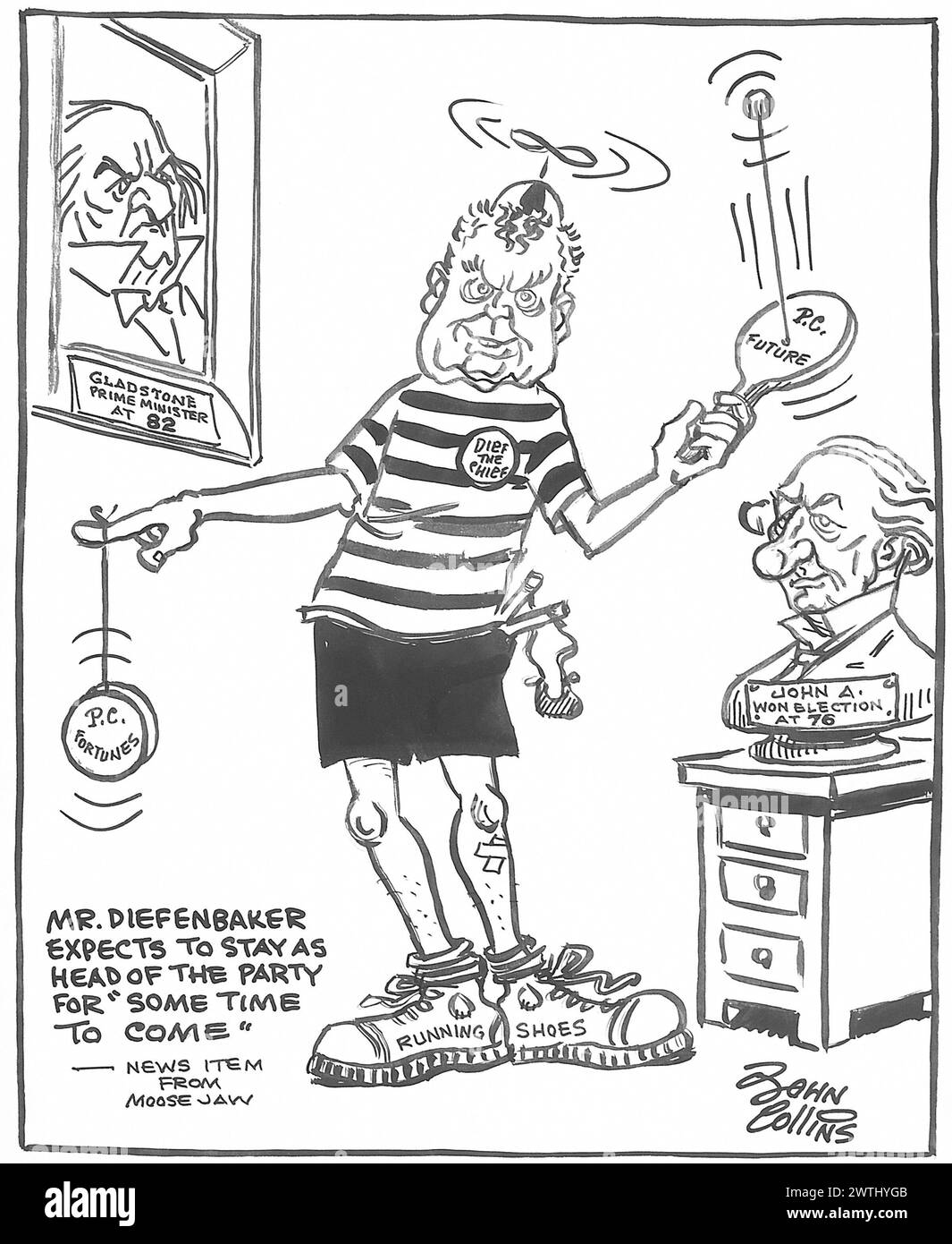 Cartoon - Jugendbewegung. John Collins (1917-2007) Stockfoto