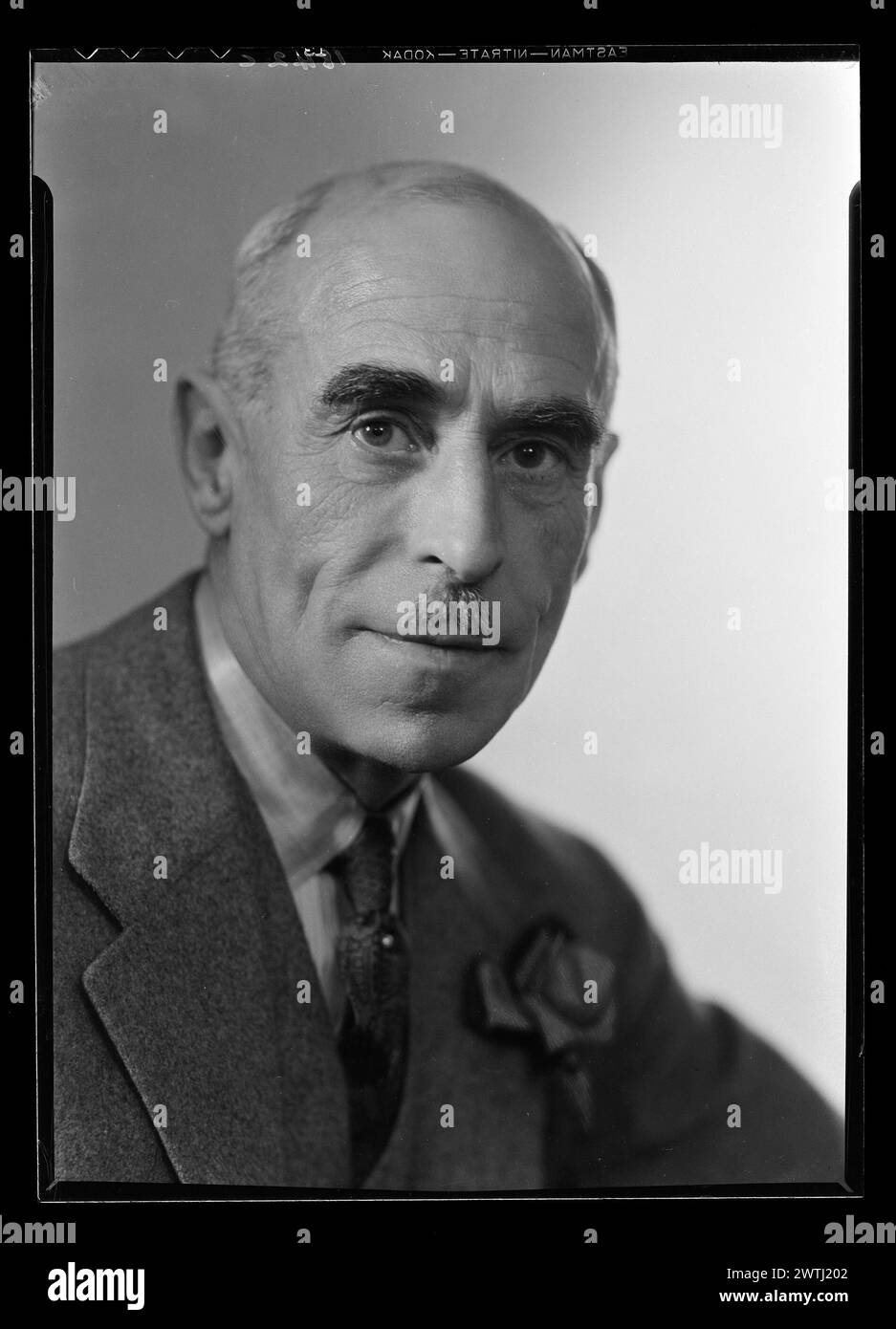 Mann; beschriftet 'Mr. Sampson' Nitratnegative, Gelatine-Silber-negative, Schwarzweiß-negative, Studio-Porträts Stockfoto