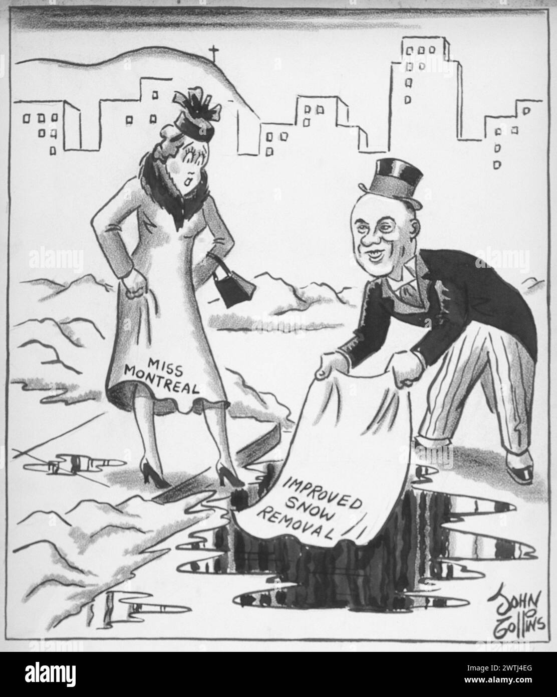 Cartoon - Need: Ein Weiterer Sir Walter Raleigh. John Collins (1917-2007) Stockfoto Cartoon - Need: Ein Weiterer Sir Walter Raleigh. John Collins (1917-2007) Stockfoto