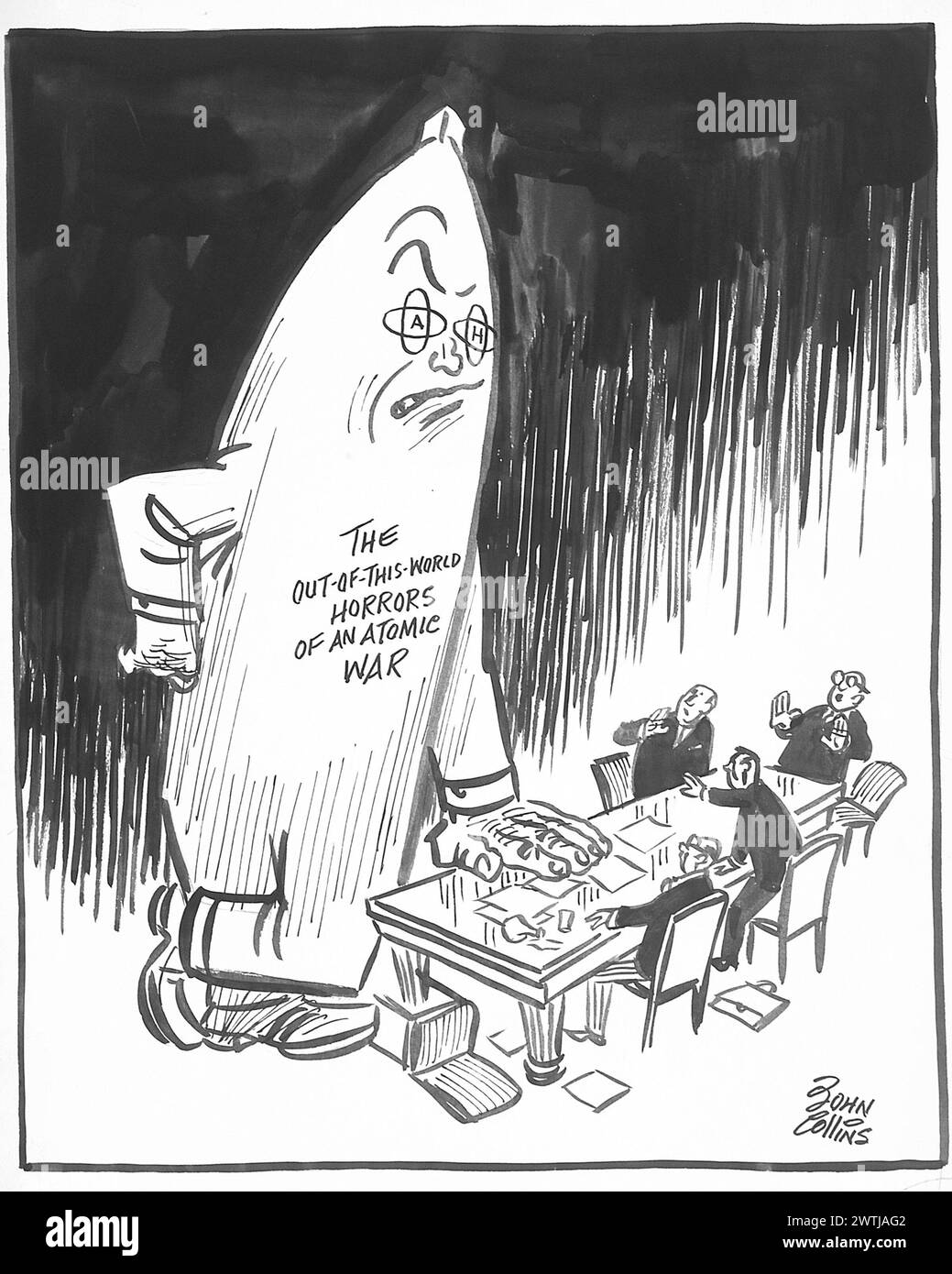 Cartoon - "bring mich zu deinen Anführern". John Collins (1917-2007) Stockfoto Cartoon - "bring mich zu deinen Anführern". John Collins (1917-2007) Stockfoto