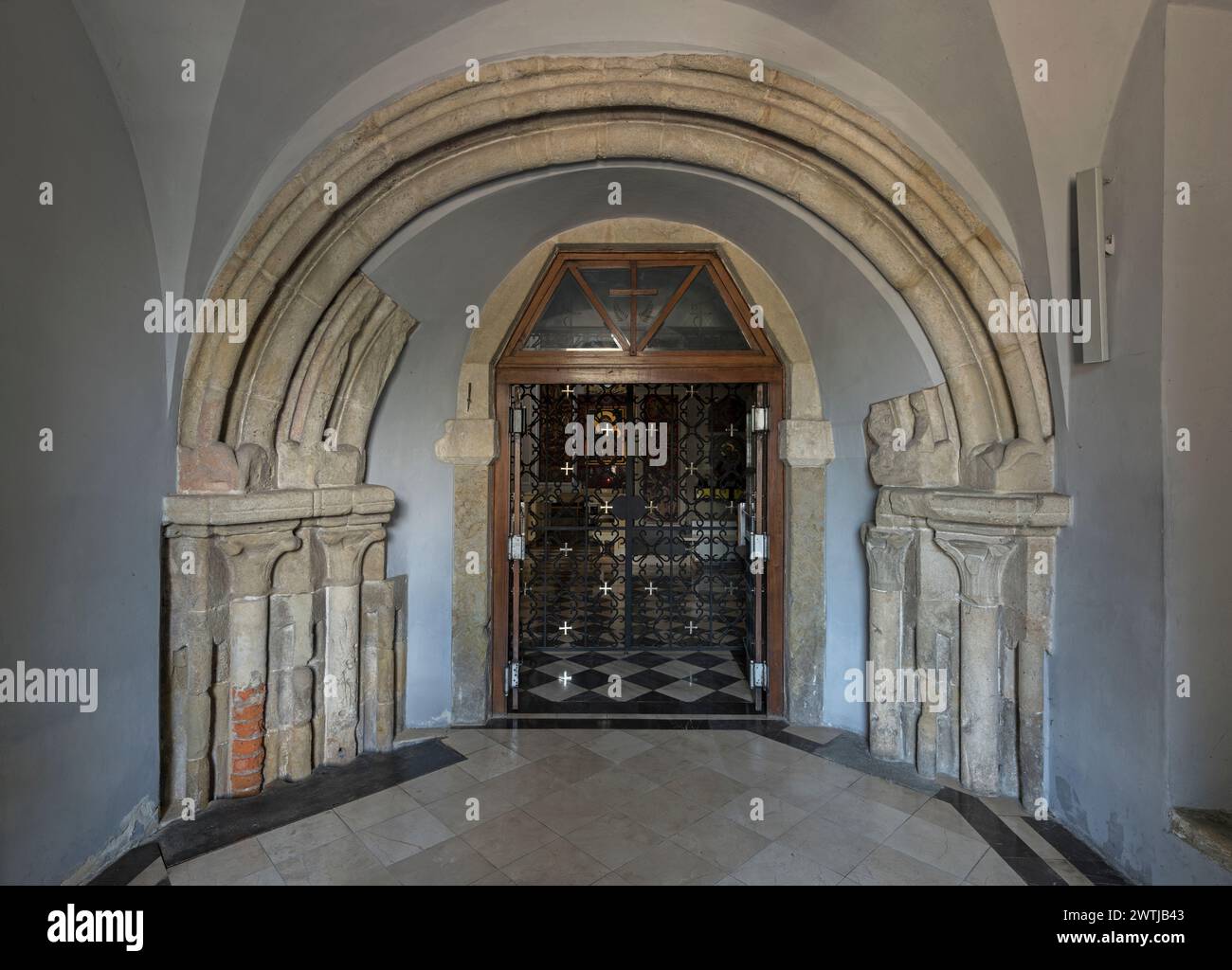 Norbertinerkloster, Kirche St. Augustinus und Johannes der Täufer, Krakau, Polen Stockfoto