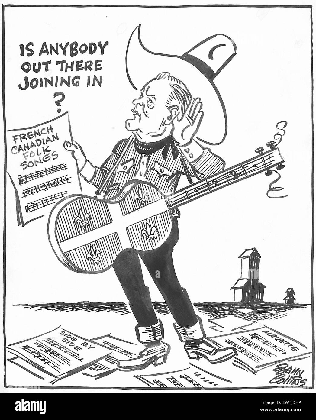 Cartoon - wie wurde der Westen gewonnen? John Collins (1917-2007) Stockfoto