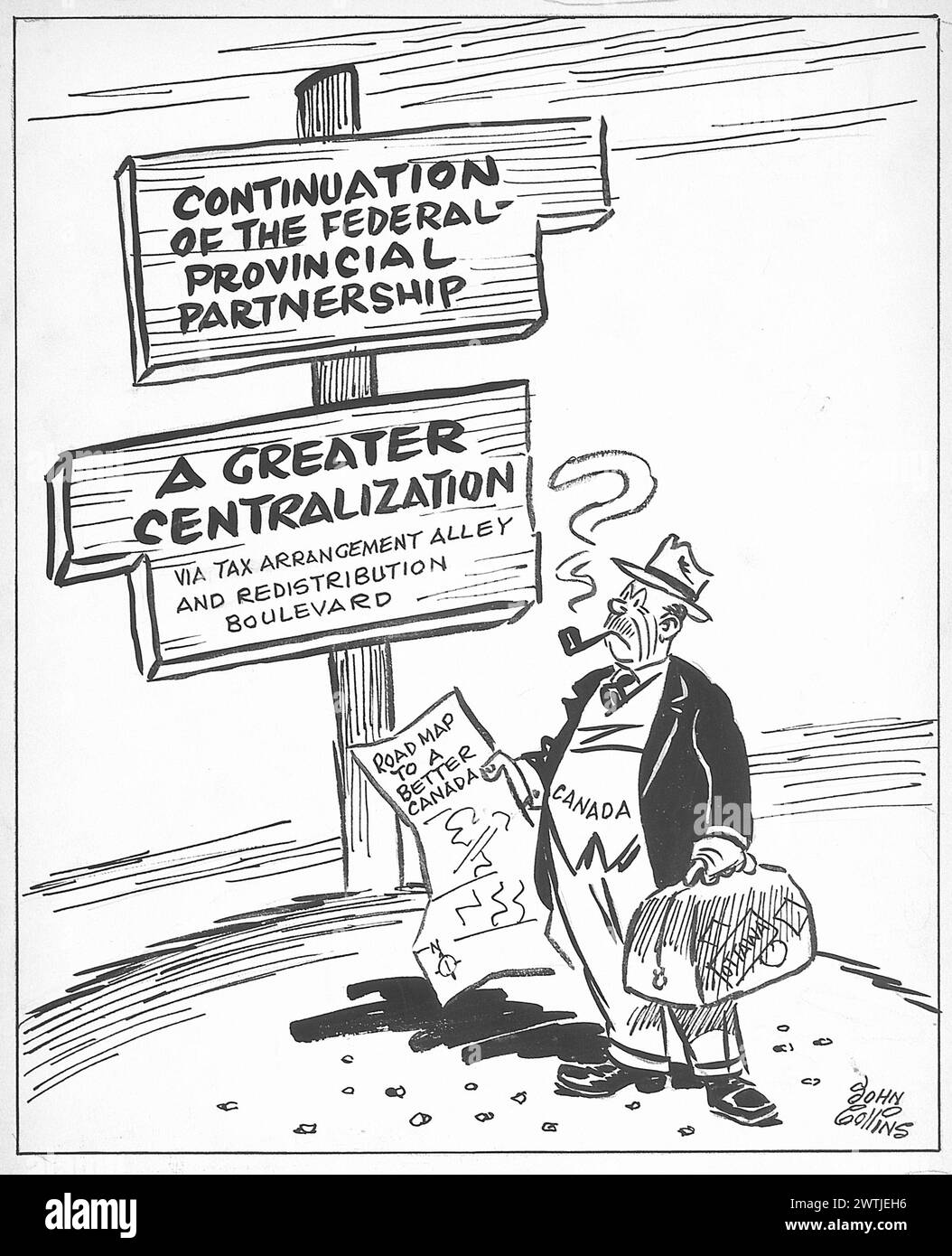 Cartoon - Eine Weitere Operation Crossroads. John Collins (1917-2007) Stockfoto