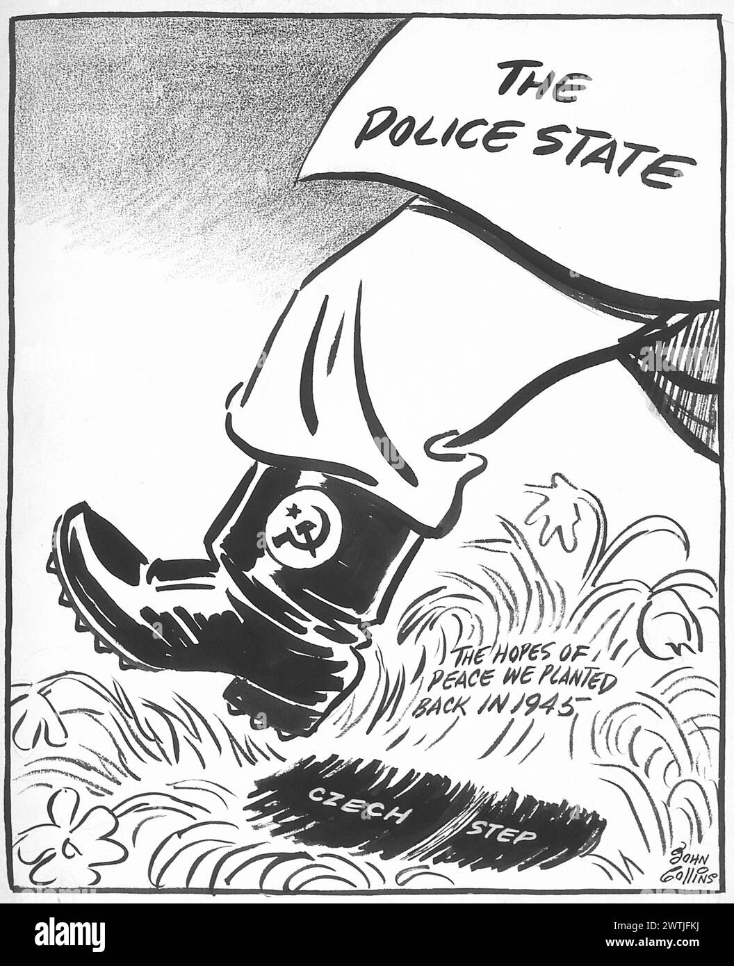 Cartoon - Die Osterparade. John Collins (1917-2007) Stockfoto