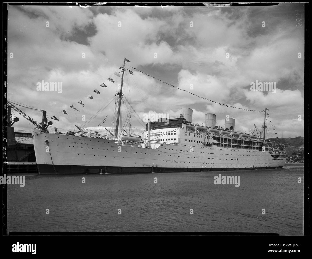 Strathaird-Nitrat-negative, Schwarzweiß-negative Stockfoto