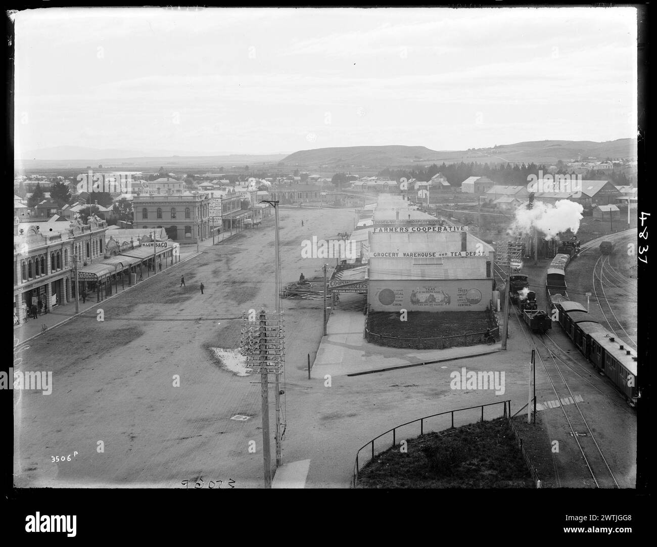 Gore Gelatine-Trockenplatten-negative, Schwarzweiß-negative Stockfoto