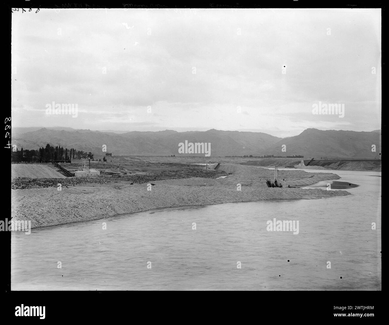 Sandy Point, Ausdauer Nr. 1 & 2, Dunstan Blei-Gelatine-Trockenteller-negative, Schwarzweiß-negative Stockfoto