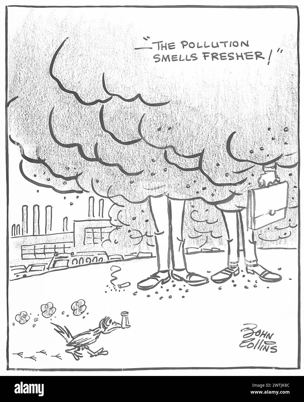 Cartoon - "Natürlich ist Frühling" -. John Collins (1917-2007) Stockfoto