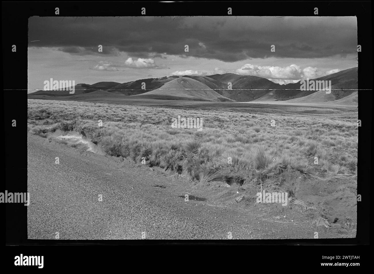 Taupo Trip Gelatine Silber negative, schwarz-weiß negative Stockfoto
