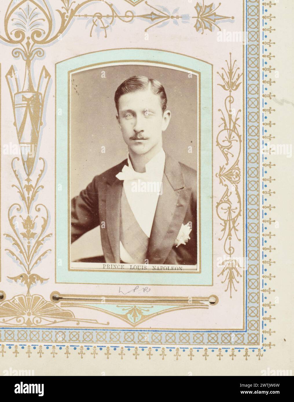 Prinz Louis Napoleon. Aus dem Album: The Colonial Family Album Cartes-de-Visite, Schwarzweiß-Fotografien, Porträts Stockfoto
