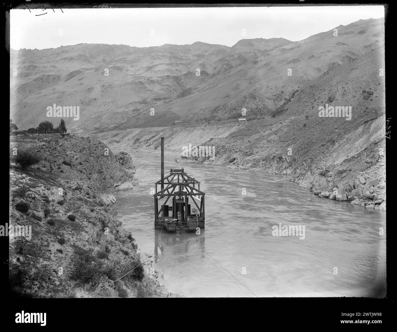 Cairmuir Gelatine Trockenplatte negative, Schwarzweiß negative Stockfoto