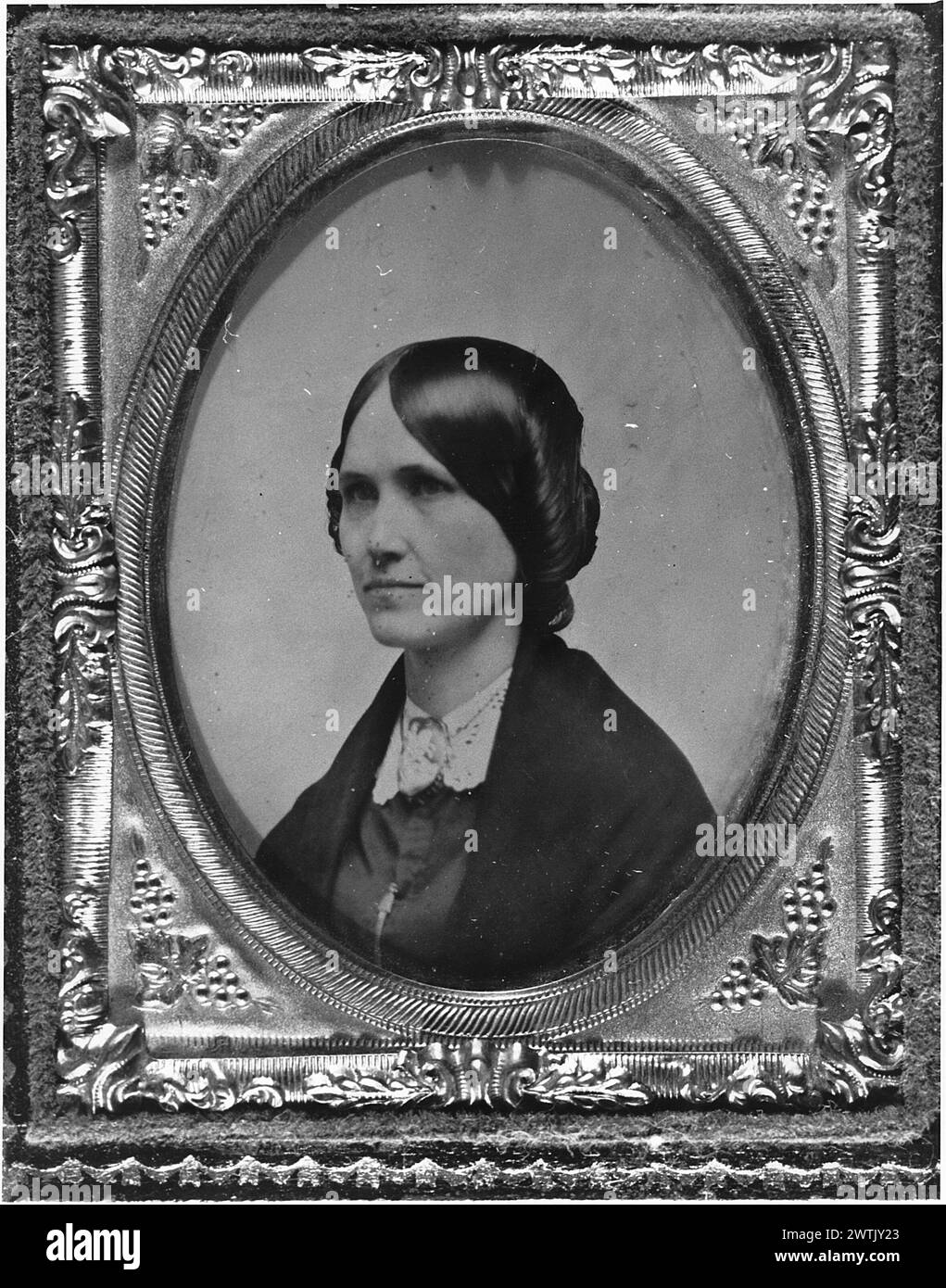 Ambrotype: Martha Warren, Providence, Rhode Island, 1855-60 Henry G. Pearce Stockfoto