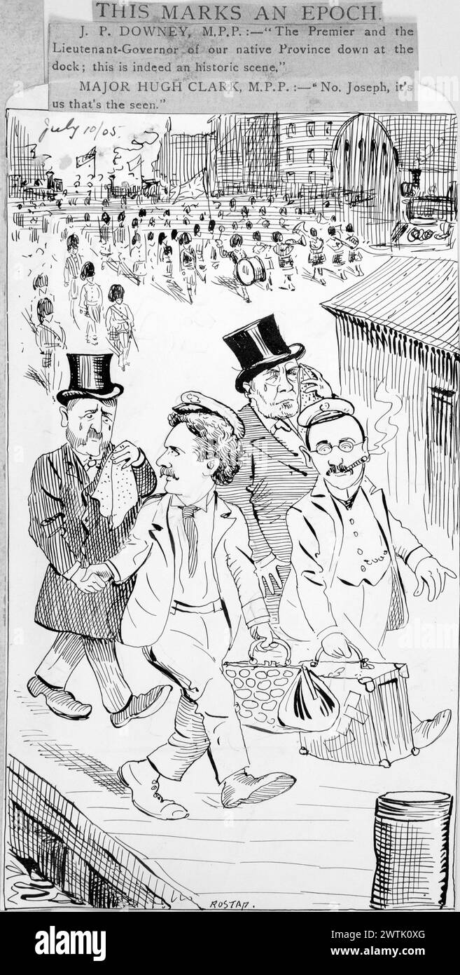 Zeichentrickfilm - das markiert einen Epoch Rostap (1866-1949) Stockfoto