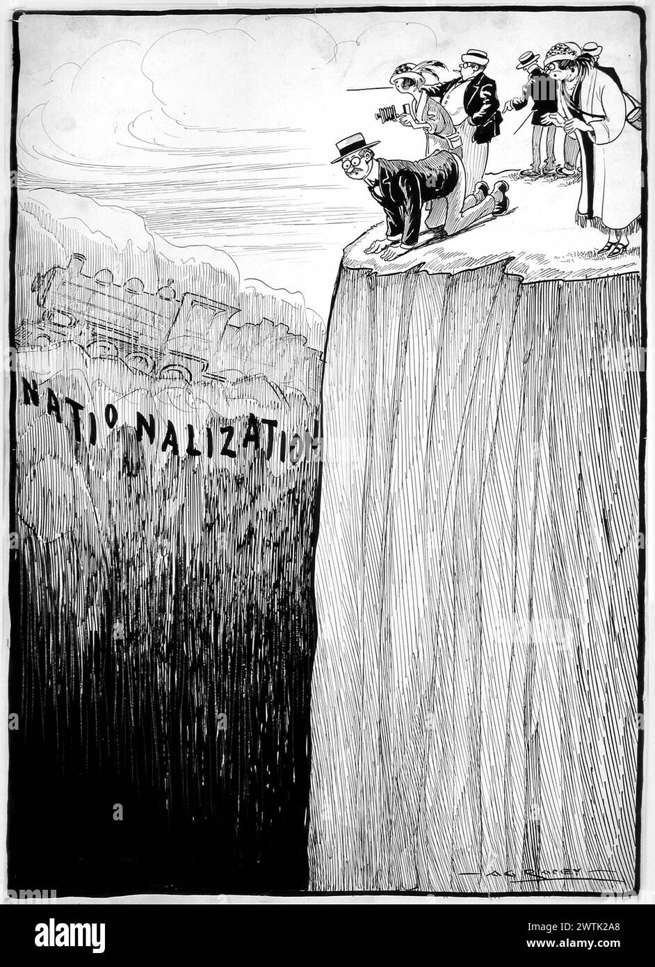 Cartoon - Tipps für Touristen Arthur George Racey (1870-1941) Stockfoto