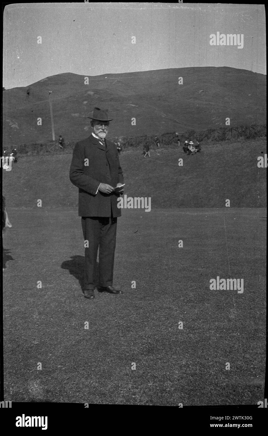 Wellington College, Sporttag offizielle Nitratnegative, Schwarzweiß-negative Stockfoto