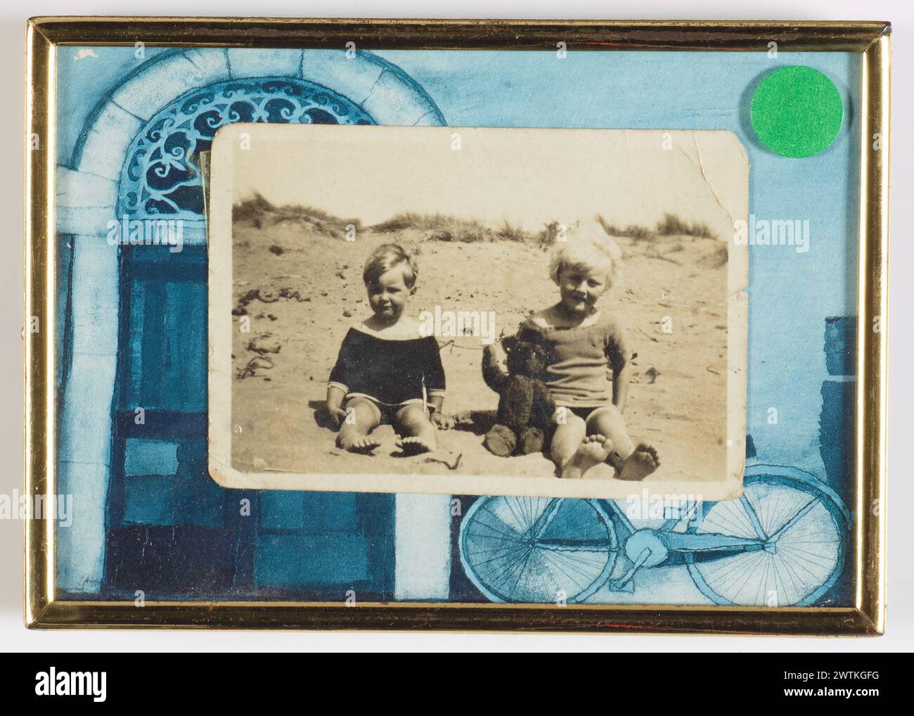 Helen (und Bruder?) Fotografiert als Kinderfotos Stockfoto