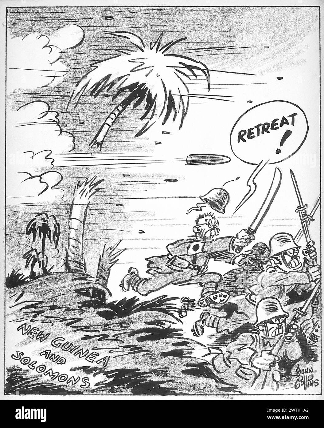 Cartoon - die neue Ordnung in Asien. John Collins (1917-2007) Stockfoto