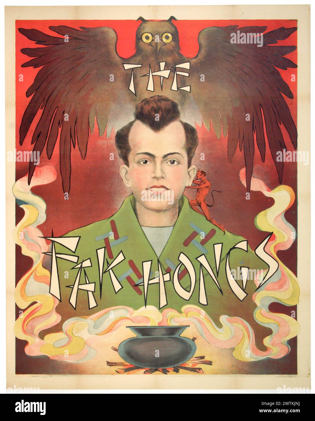 Magisches Poster - die FAK Hongs Stockfoto