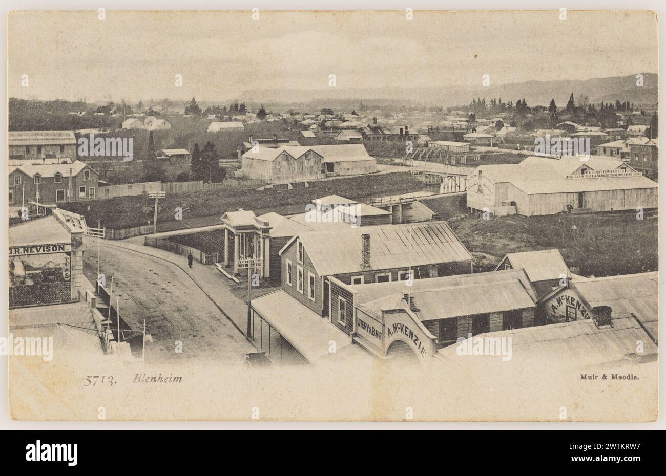 Blenheim Fotopostkarten Stockfoto