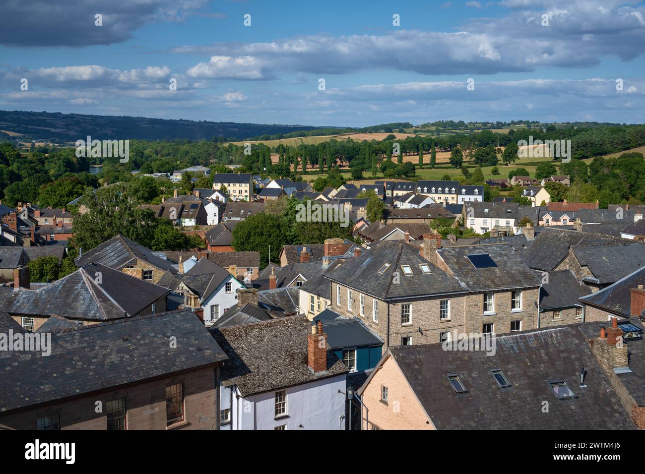 Hey on Wye, Wales, Großbritannien Stockfoto